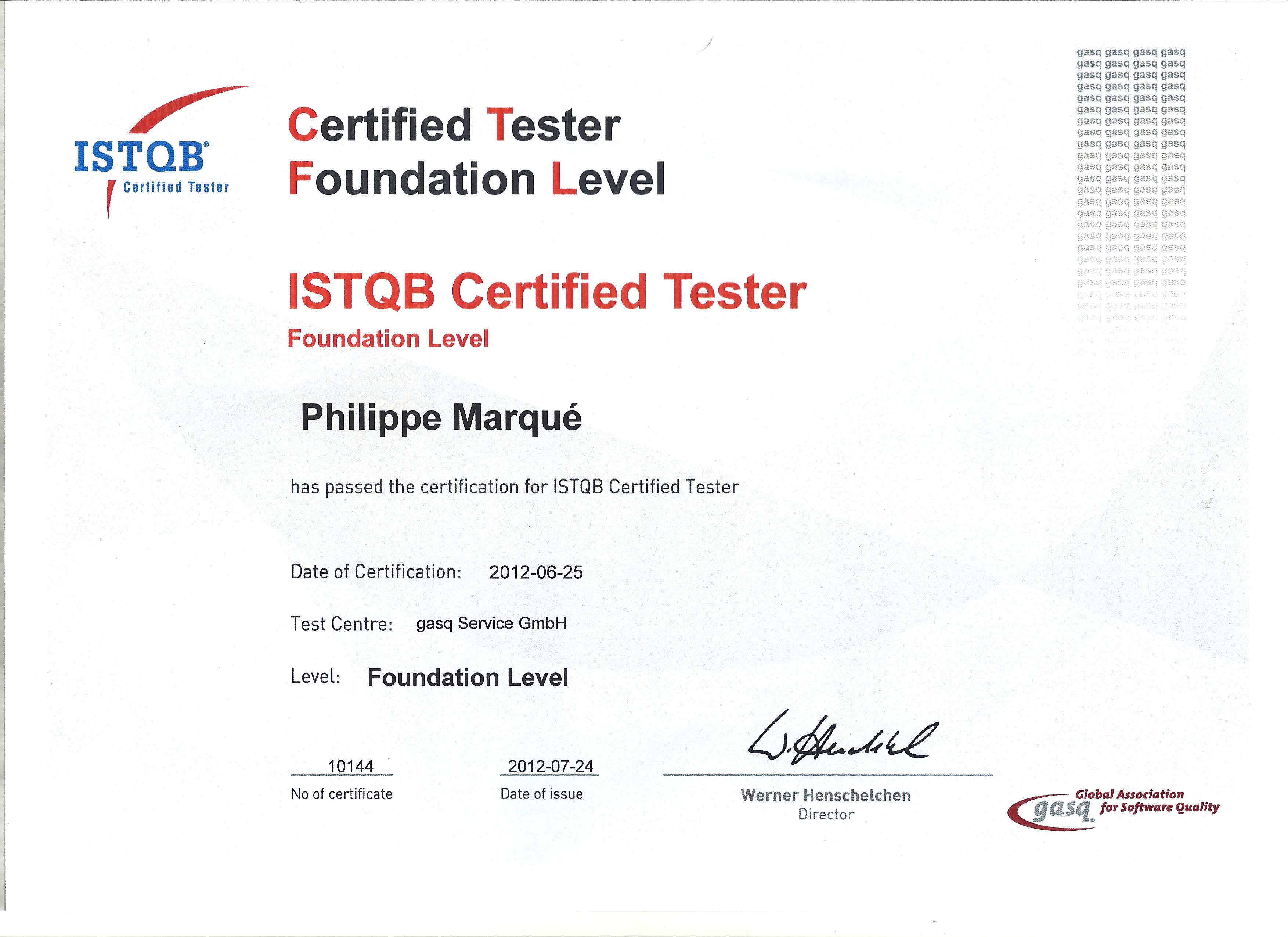 ISTQB Foundation Level